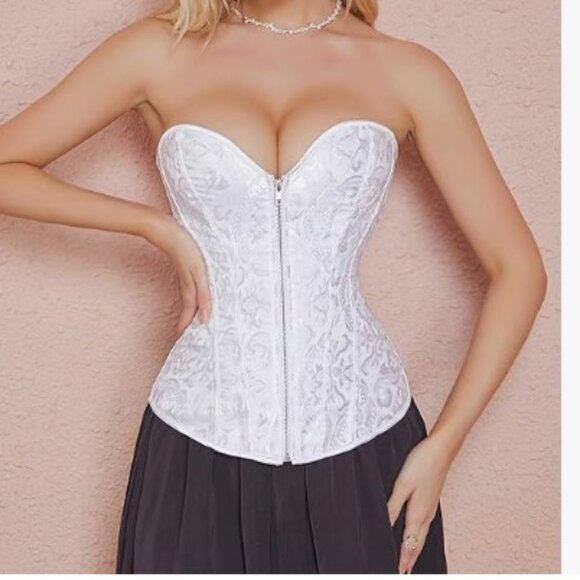 Corsets Lace Up Busiter body sharper Women's Lingerie Sizes S,M,L,XL,Color White - Picture 2 of 6